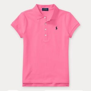 Polo Ralph Lauren Baby Little Girls Infant Toddler Pink Mesh Polo Shirt Top 4T